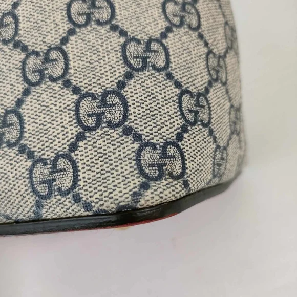 GG Supreme Monogram Linea A Foldover Tote Beige Blue Hibiscus Red - Picture 13 of 16